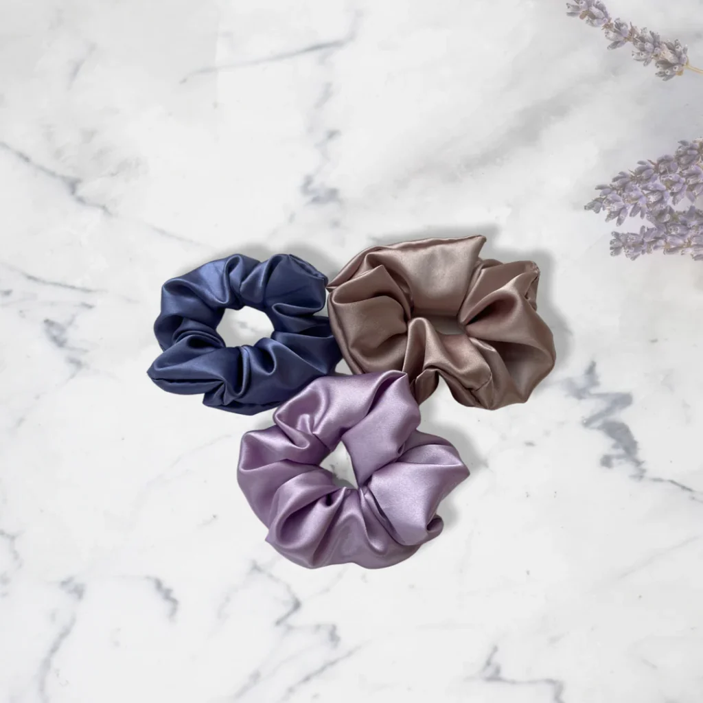 Itališki „Ferrli Armani“ šilkiniai plaukų scrunchie raišteliai