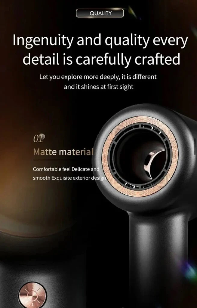 FERRLI IONIC ultra-light and ultra-quiet dryer (gray)